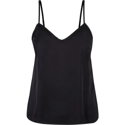 Image of Urban Classics Women&#039;s Ladies Viscose Satin Slip Top Undershirt, Black, M