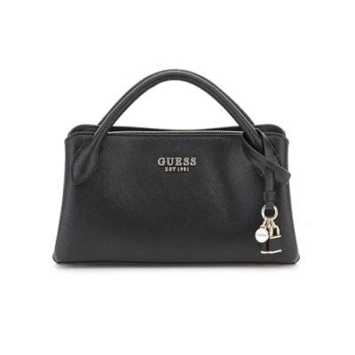 Image of Guess Fedana Girlfriend Satchel Handbag, Women&#039;s, Size: One Size, Black