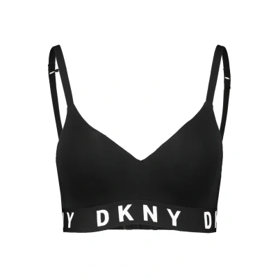 Image of DKNY Intimates Wirefree Pushup bra, Women&#039;s, Size: Small, Black/white
