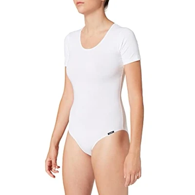 Image of Skiny Damen BODY Kurzarm Body, Women&#039;s, Size: 8, White