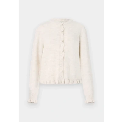 Image of JDY Jdyletty ON Frill Cardigan Cardigan, Women&#039;s, Size: Medium, Birch