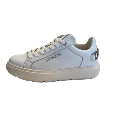 Image of LOVE Moschino BOLD Trainers, Women&#039;s, Size: 5, Bianco Leather