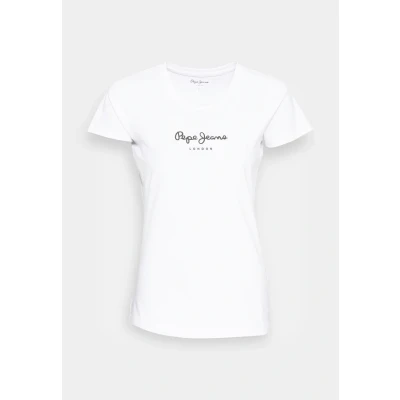 Image of Pepe Jeans NEW Virginia Print Tshirt, Women&#039;s, Size: Medium, White
