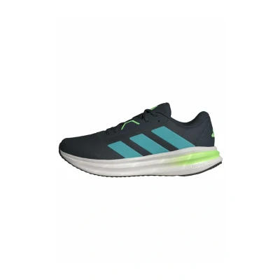 Image of adidas Performance Galaxy Road running shoes, Men&#039;s, Size: 6.5, Aurora ink mint ton lime burst shoes