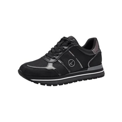 Image of Tamaris Women&#039;s 1 23727 42 Sneaker, Black Comb, 9 UK