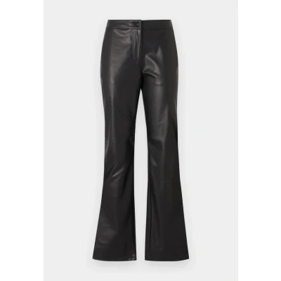 Image of Pieces Pcnicha WIDE PANT Trousers, Women&#039;s, Size: Small, Black