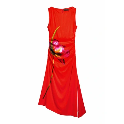 Image of Desigual Maxi dress, Women&#039;s, Size: 10, Red