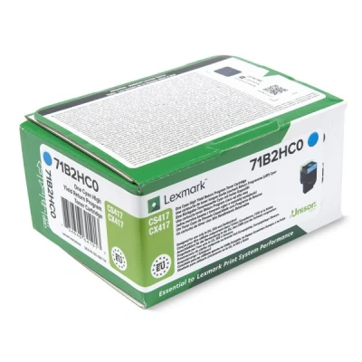 Image of Lexmark 71B2HC0 High Capacity Toner Cartridge Cyan