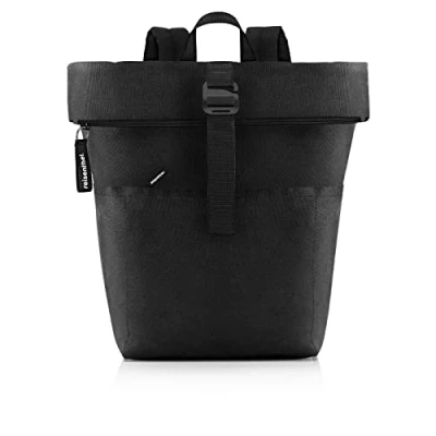 Image of reisenthel Rolltop Backpack Urban and Stylish Backpack, Modern Design, Spacious for Leisure, Work City Trip, black, 22 Liter, Roll top twist