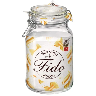 Image of Bormioli Mason Jar Fido Square 12.5 x cm / 2 liter