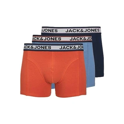 Image of JACK &amp; JONES Men&#039;s Boxer Shorts, Coronet Blue/Pack: Wild Lime Ultimate Grey, S