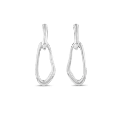 Image of Calvin Klein Statement Links Earrings silvercoloured, Women&#039;s, Size: One Size, Silver/coloured