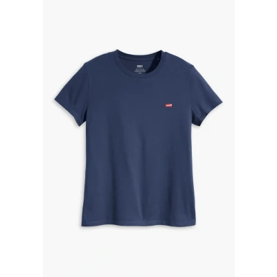 Image of Levi&#039;s Women&#039;s The Perfect Tee T Shirt, Chesthit Logo, Colour 0348, XS