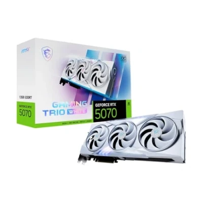 Image of MSI GeForce RTX 5070 12 GB GAMING TRIO OC Graphics Card White