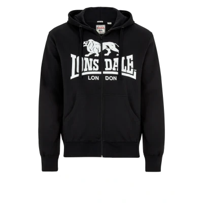 Image of Lonsdale Zipup sweatshirt, Men&#039;s, Size: Medium, Black