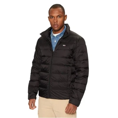 Image of Tommy Jeans Men&#039;s Quilted Down Jacket Water Repellent, black, M