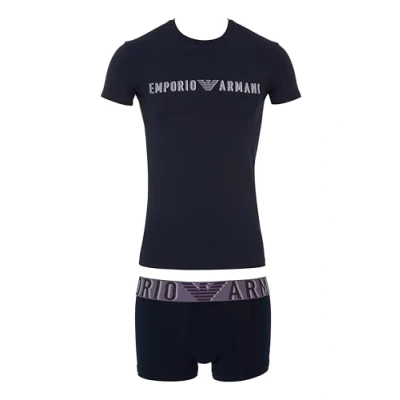 Image of Emporio Armani Trunk SET Underwear set, Men&#039;s, Size: Medium, Blu
