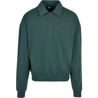 Image of Urban Classics Collar CREW Polo shirt, Men&#039;s, Size: XL, Bottlegreen
