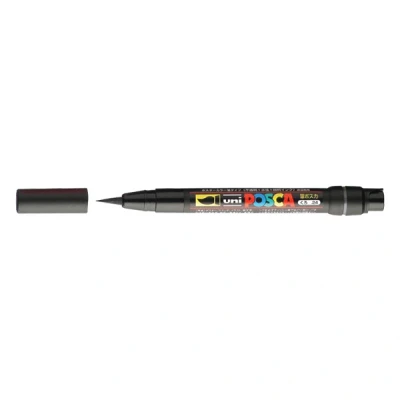 Image of Uni Ball Posca PCF 350 Marker 8mm Brush Tip Black
