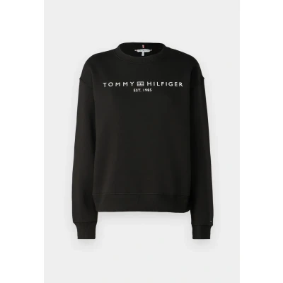 Image of Tommy Hilfiger LOGO Sweatshirt, Women&#039;s, Size: XXS, Black