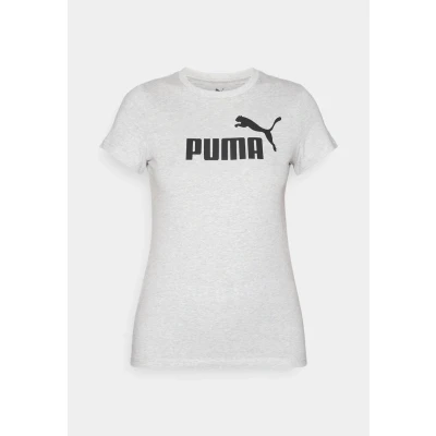 Image of Puma ESS NO LOGO TEE Print Tshirt, Women&#039;s, Size: XL, Light gray heather