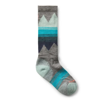 Image of Smartwool Unisex Youth Kids&#039; Ski Light Cushion Otc Socks, MEDIUM GRAY, XS EU