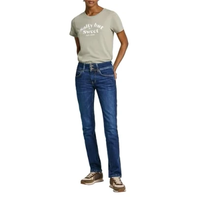 Image of Pepe Jeans Women&#039;s Low Rise Slim Venus, Blue (Denim dp6), 24W / 32L