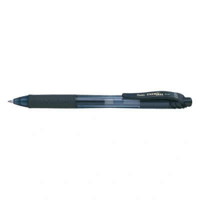 Image of Pentel EnerGel X Retractable Pen, 0.7 mm Tip Black, Pack of 12