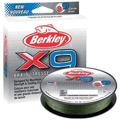 Image of Berkley X9 Braid 150m 0,40mm Low Vis Green Braided fishing line