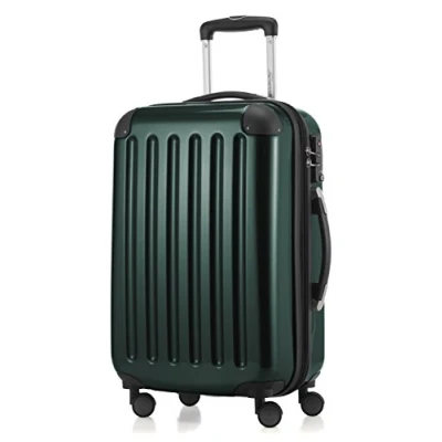 Image of HAUPTSTADTKOFFER Alex Hardshell Travel suitcases, Trolley, Rigid Luggage, Set, TSA, 4 Double Wheels, Dark Green, 6 3/4, Hand Luggage