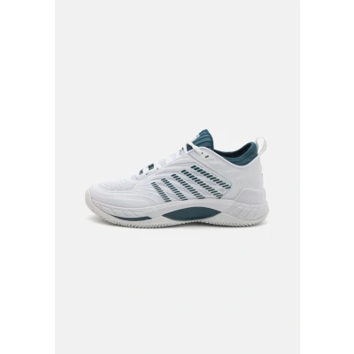 Image of K SWISS Hypercourt Supreme 2 Clay court tennis shoes, Men&#039;s, Size: 9.5, White/stargazer shoes
