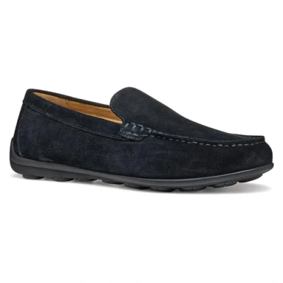 Image of Geox Spherica Moccasins, Men&#039;s, Size: 6, Dark navy Calfskin
