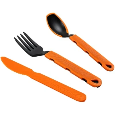 Image of Jetboil TrailWare Backpacking and Camping Utensil Set, Extendable Fork, Knife Spoon