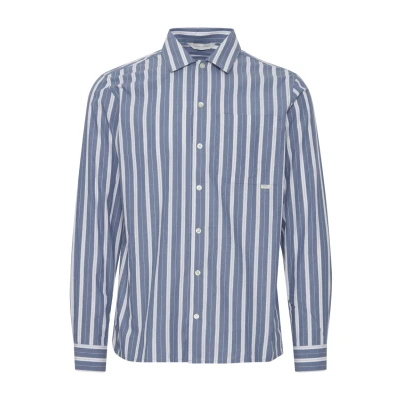 Image of Casual Friday Alvin LS Shirt, Men&#039;s, Size: Large, Bijou blue