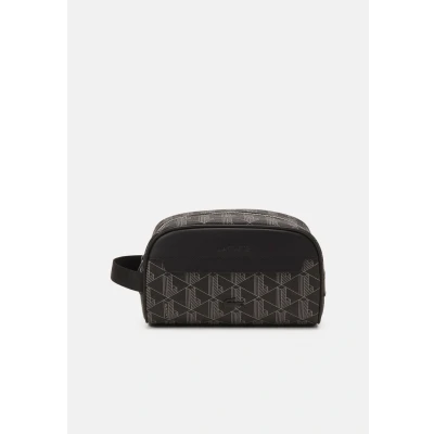 Image of Lacoste Toilet KIT Unisex Wash bag, Size: One Size, Noir/gris
