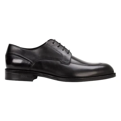 Image of BOSS Tayil Smart laceups, Men&#039;s, Size: 11.5, Black Leather