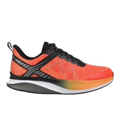 Image of MBT Huracan 3 Lace Up Men&#039;s Sports Shoes, Anatomical and Comfortable Running Physiological Comfort Stability with Curved Sole. Sneakers Running, Orange Red, 44 EU
