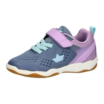 Image of LICO KEY Trainers for kids, Size: 1, Grey/violet/turquoise Textile/synthetics