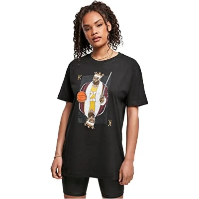 Image of Mister Tee KING James LA Print Tshirt, Women&#039;s, Size: Medium, Black