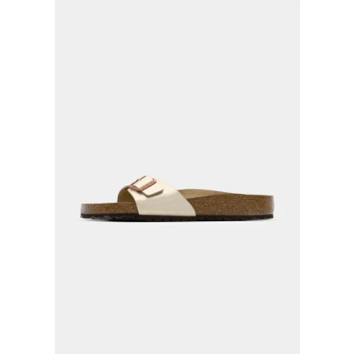 Image of Birkenstock Madrid BF Narrow Mules, Women&#039;s, Size: 4.5, Graceful pearl white High quality imitation leather