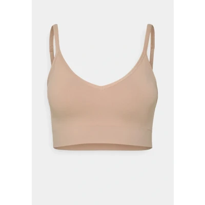 Image of Spanx Ecocare Everyday Shaping Longline Bustier, Women&#039;s, Size: 6, Toasted oatmeal