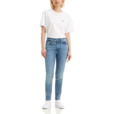Image of Levi&#039;s 721 HIGH RISE Skinny Jeans Fit, Women&#039;s, Size: 23x30, medium indigo worn in