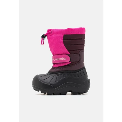 Image of Columbia Childrens Powderbug Unisex Snowboard boots for kids, Size: 8.5K, Pink ice/moon Textile/synthetics