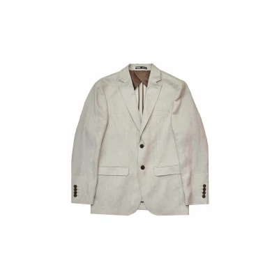 Image of SELECTED HOMME Men&#039;s Slhregular will Linen Blz Noos Jacket, Sand, 54