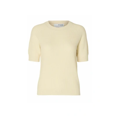 Image of Selected Femme Slfelinna Basic Tshirt, Women&#039;s, Size: 12, Birch