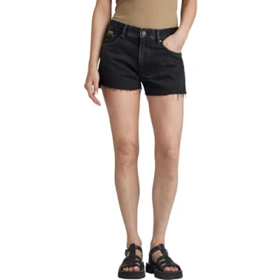 Image of G Star TRUE RAW EDGE Denim shorts, Women&#039;s, Size: 28, Jet black