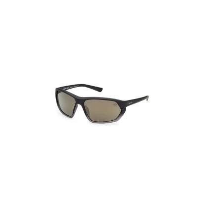 Image of Timberland IN Iniettato Sunglasses, Men&#039;s, Size: One Size, Nero opaco verde