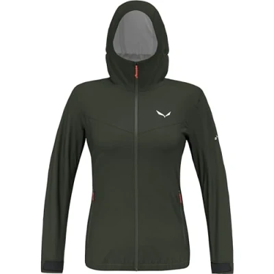 Image of Salewa PUEZ 2.5L PTX Jacket W Hardshell jacket, Women&#039;s, Size: 6, Dark olive