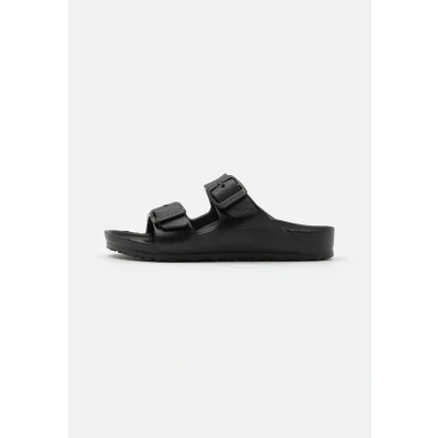Image of Birkenstock Arizona EVA Playground Unisex Pool slides for kids, Size: 13.5K, Black Synthetics