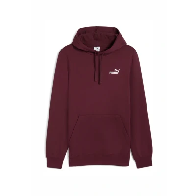 Image of Puma ESS Small NO. 1 LOGO Hoodie, Men&#039;s, Size: Large, Ruby shimmer